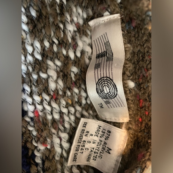 T. Q. Vintage cardigan button up sweater size M - Picture 3 of 3